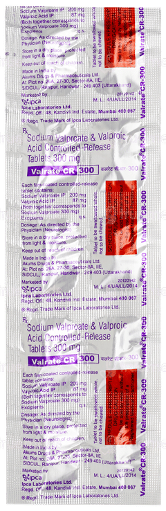 Valrate Cr 300 Tablet 10