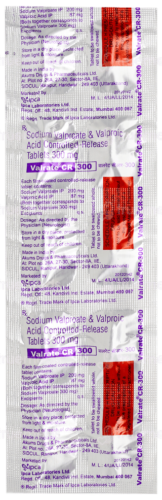 Valrate Cr 300 Tablet 10