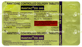 Rantac Od 300 MG Tablet Cr 10