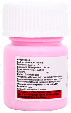 Nitroglyder Cr 2.6 Tablet 30 Nitroglyder Cr 2.6 Tablet 30
