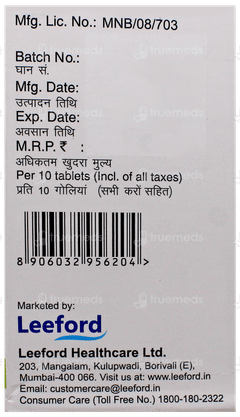 Epiford 500 Cr Tablet 10 Epiford 500 Cr Tablet 10