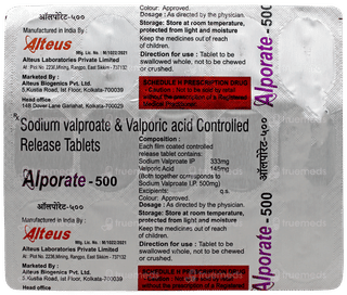 Alporate 500 Tablet Cr 15
