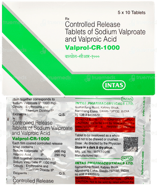 Valprol Cr 1000 Tablet 10