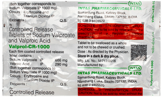 Valprol Cr 1000 Tablet 10