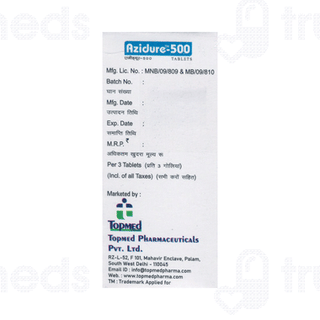 Azidure 500 MG Tablet 3