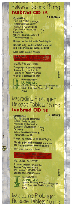 Ivabrad Od 15 Tablet 10 Ivabrad Od 15 Tablet 10