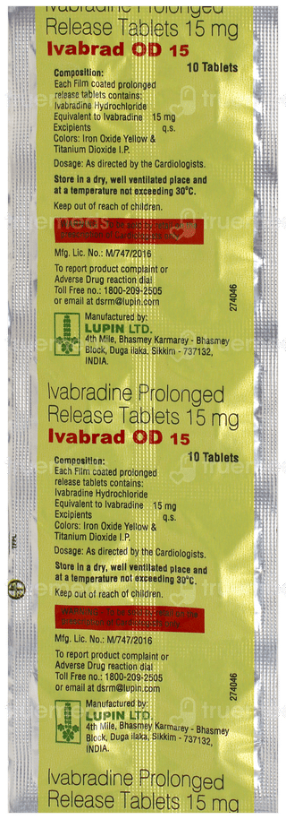 Ivabrad Od 15 Tablet 10