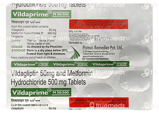 Vildaprime M 50/500 MG Tablet 15