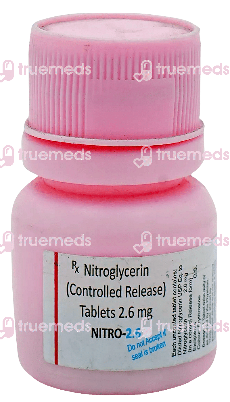 Nitro 26 Tablet Cr 30 - Uses, Side Effects, Dosage, Price | Truemeds