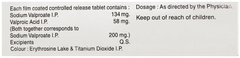 Valporil Cr 200 Tablet 10 Valporil Cr 200 Tablet 10