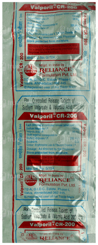 Valporil Cr 200 Tablet 10