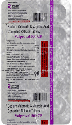 Valproval 500 Cr Tablet 10