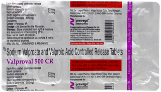 Valproval 500 Cr Tablet 10