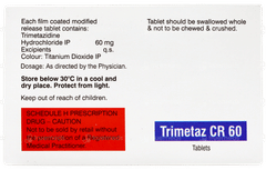 Trimetaz Cr 60 Tablet 15