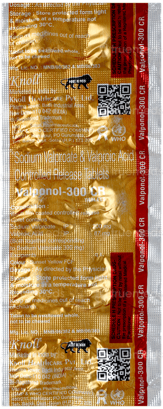 Valponol 300 Cr Tablet 10
