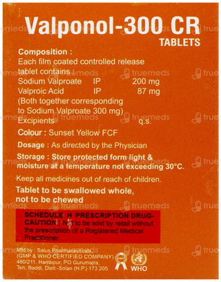 Valponol 300 Cr Tablet 10