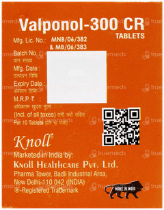 Valponol 300 Cr Tablet 10