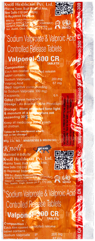 Valponol 300 Cr Tablet 10