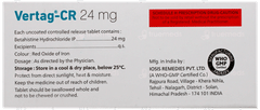 Vertag Cr 24Mg Tablet 10
