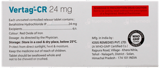 Vertag Cr 24Mg Tablet 10