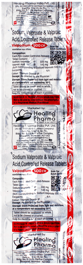 Valpodium 500 Cr Tablet 10