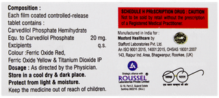 Carvicard 20 Cr Tablet 10