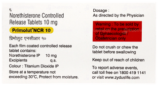 Primolut Ncr 10 Tablet 10