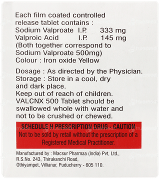 Valcnx 500 Tablet 10