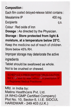 Mesaline 400 Tablet Dr 10 Mesaline 400 Tablet Dr 10