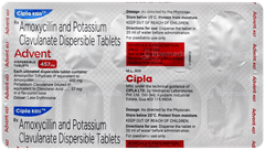 Advent 457mg Dispersible Tablet 10 Advent 457mg Dispersible Tablet 10
