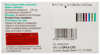 Azee 100 Dt Tablet 3