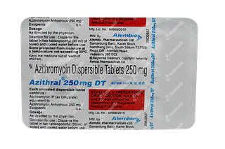 Azithral 250 MG Tablet Dt 5