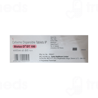 Biotax O 100 MG Tablet Dt 10