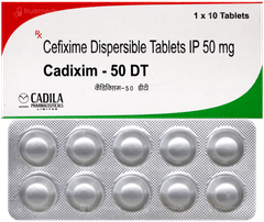 Cadixim 50 Dt Tablet 10 Cadixim 50 Dt Tablet 10