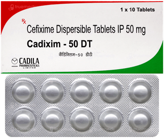 Cadixim 50 Dt Tablet 10