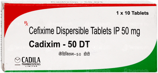 Cadixim 50 Dt Tablet 10