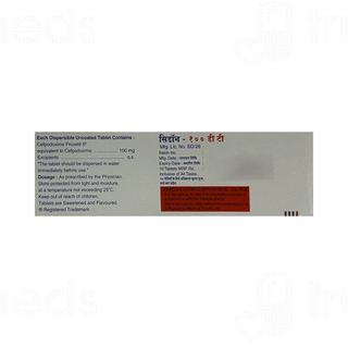 Cedon 100 MG Tablet Dt 10