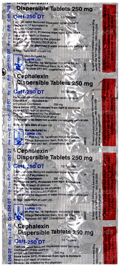 Ceff 250 Dt Tablet 10