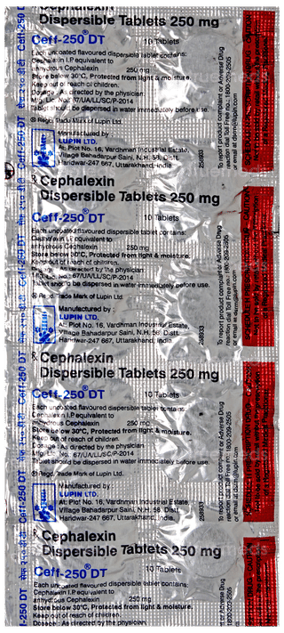 Ceff 250 Dt Tablet 10
