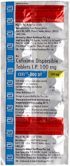 Cefi 100 Dt Tablet 10