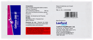 Cefitaxe 200 Dt Tablet 10