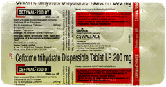 Cefiwal 200 Dt Tablet 10