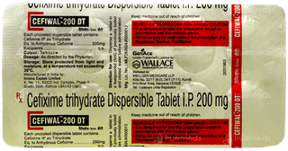 Cefiwal 200 Dt Tablet 10
