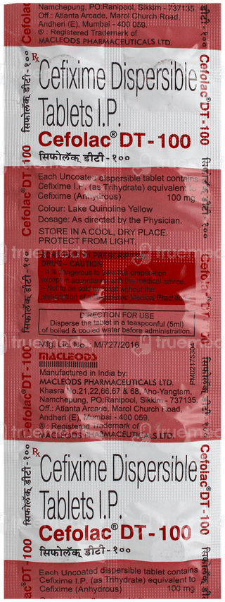 Cefolac Dt 100 Tablet 10