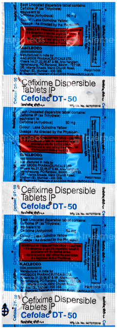 Cefolac Dt 50 Tablet 10
