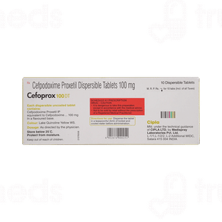 Cefoprox 100 Dt Orange Flavour Tablet 10