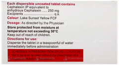 Cephadex 250 Dt Tablet 10 Cephadex 250 Dt Tablet 10