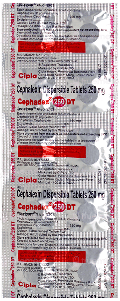 Cephadex 250 Dt Tablet 10 Cephadex 250 Dt Tablet 10