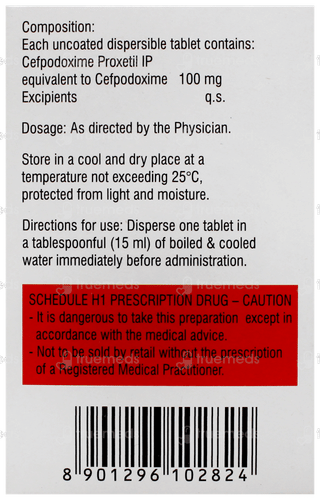 Cepodem Dt 100mg Tablet 10