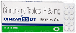 Cinzan 25 Dt Tablet 10